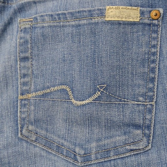 7 For All Mankind Roxanne Crop Capri Jeans 29 C873 - Picture 5 of 9